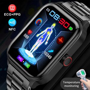 LIGE New ECG+PPG Smart Watch NFC Bluetooth Call Sports Fitness Health Tracker Men Waterproof Smart Watch