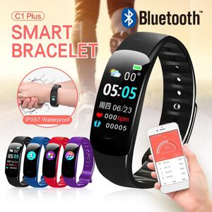 Beauty Decor IP67 Waterproof C1 Plus Smart Band Blood Pressure Heart Rate Monitor PPG ECG Smart Bracelet Watch Activity Tracker Wristband
