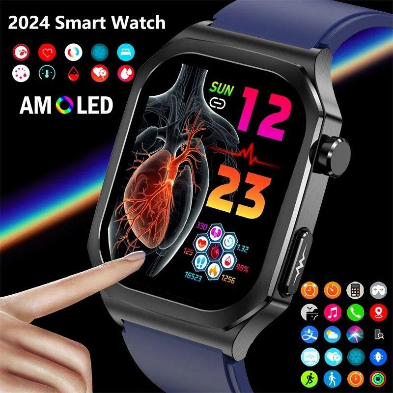 SACOSDING Smart Watch SACOSDING Blood Oxygen Smart Watches Health Blood Pressure Sleeping Monitor Bluetooth Call Body Temperature Smartwatch For Men