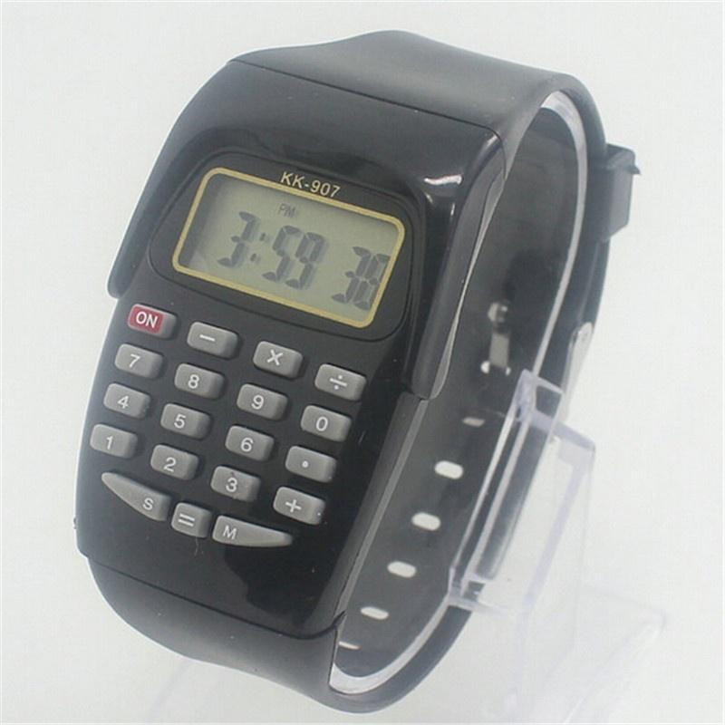 Le Jardin Men Women Kid Sport Watch Colorful Electronic Multifunction Calculator Watch Jelly Watch