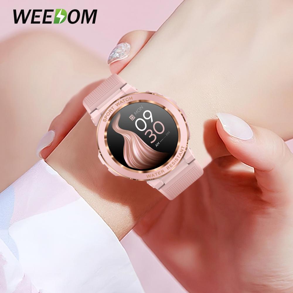 WEEDOM Sport Smart watch Women Bluetooth Call Smartwatch IP68 Waterproof Activity Tracker Heart Rate Monitor for iOS Android