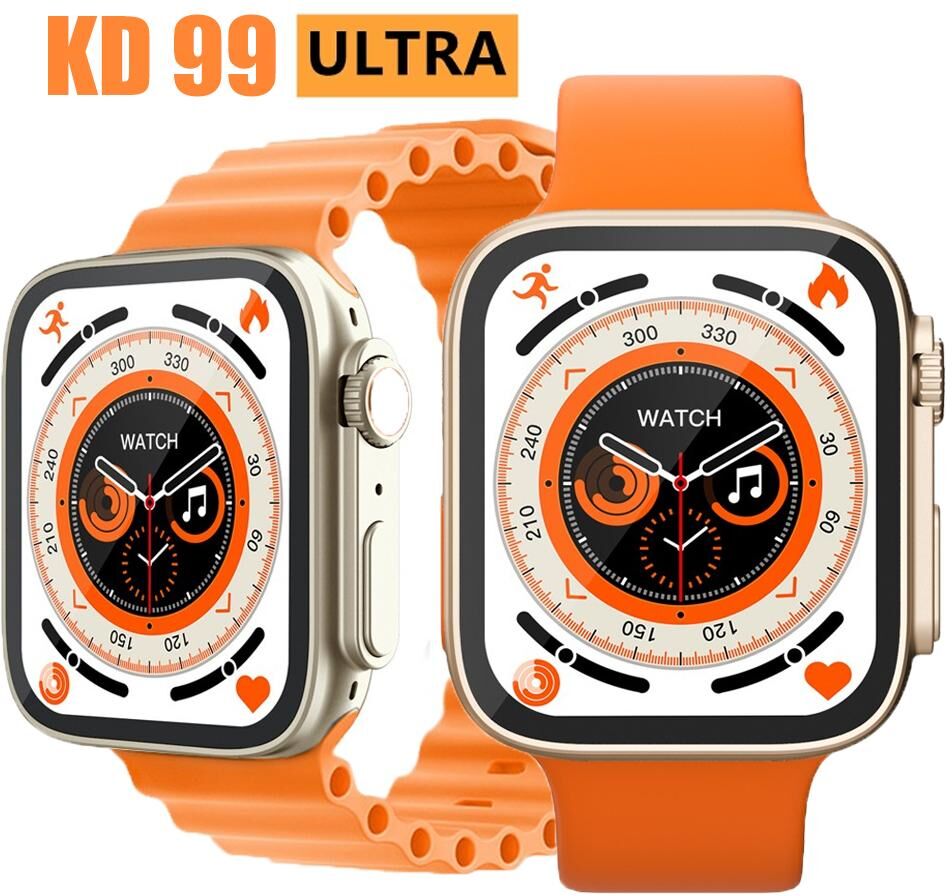 Electronic Welfare Mall KD99 Ultra Watch Series 8  Smart Watches 1.99" Full Touch Magnetic Charging Bluetooth Call Wristband Health Monitor or Men Women PK S8 DT8