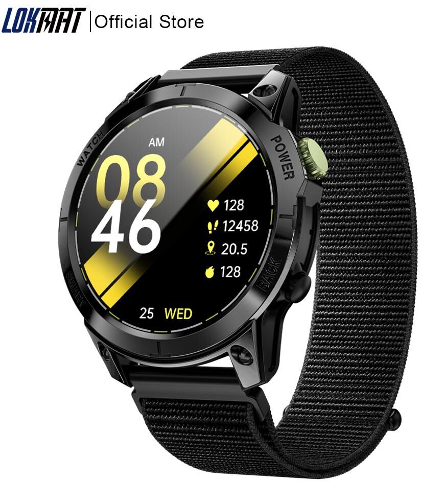 LOKMAT ZEUS 2 PRO Sport Smart Watch 1.45 Full Round Touch Screen Bluetooth Calls Smartwatches Fitness Tracker for Smart Phone