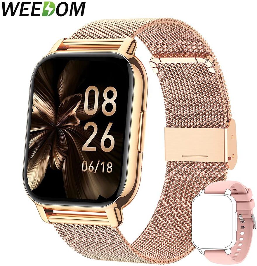 WEEDOM 1.85 inch Bluetooth Call Smart Watch Men IP68 Waterproof Sport Fitness Heart Rate Monitor Smartwatch for Android ios