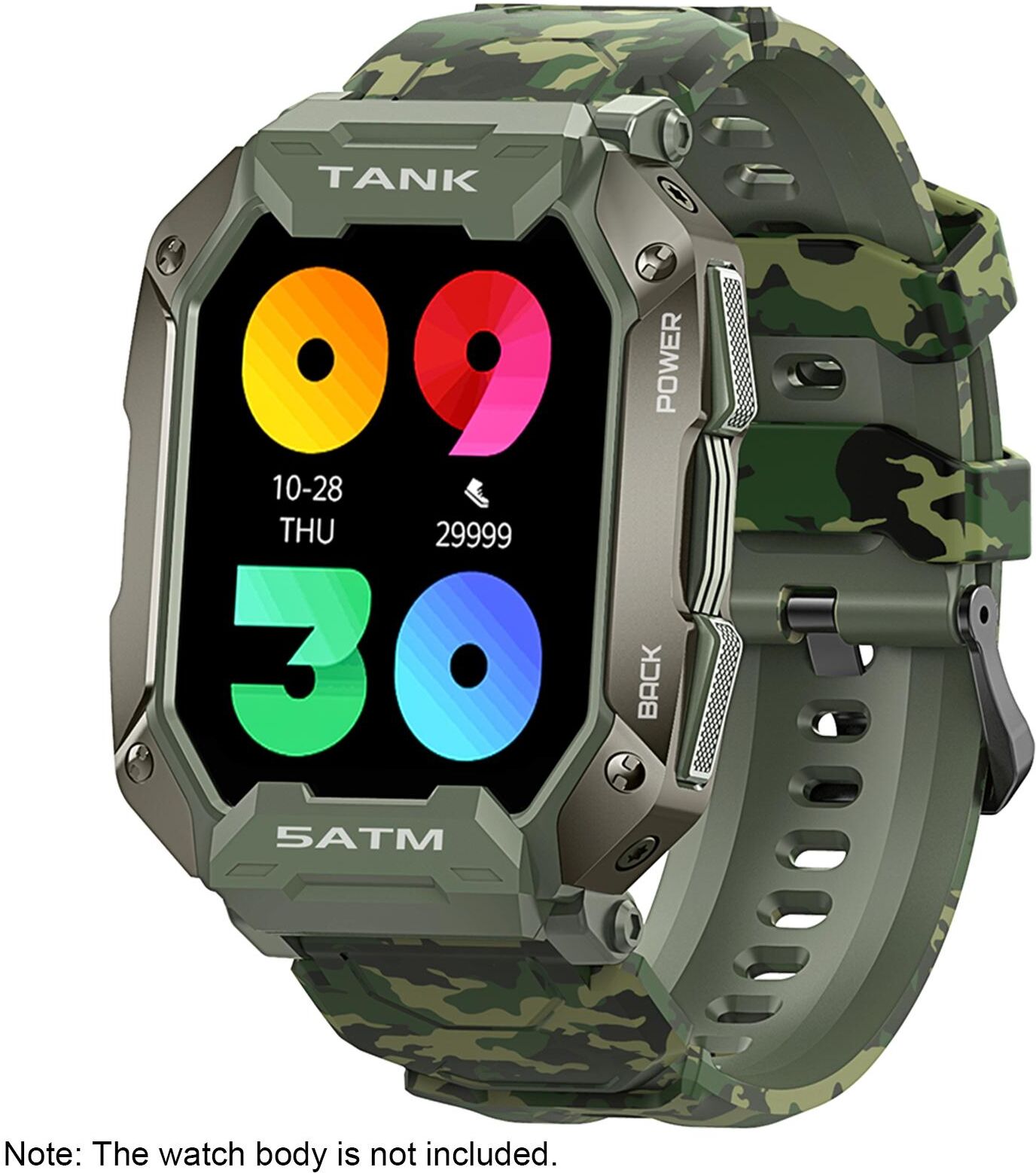 TOMTOP JMS KOSPET TANK M1 Outdoor Sports Rugged Smartwatch 1.72"" 280*320 Full-touch Screen Tough Body