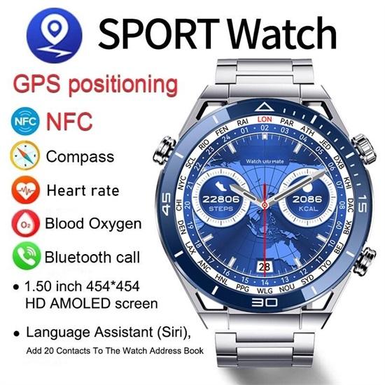 SACOSDING Smart Watch SACOSDING NFC ECG+PPG Bluetooth Call Smartwatch Compass Motion Tracking Bracelet Fitness Smart Watch Men Watches Ultimate For Android Ios
