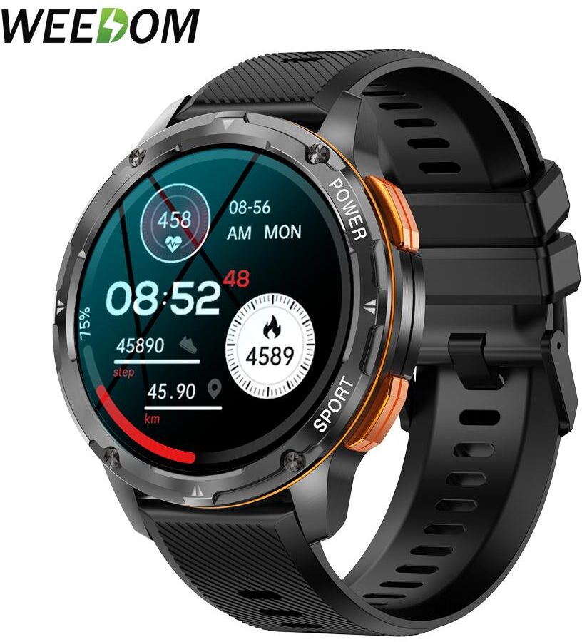 WEEDOM New Men's 1.43 inch Amoled Screen Bluetooth Call Smart Watch Heart Rate Monitor Sport Fitness Tracker Smartwatch For IOS Android