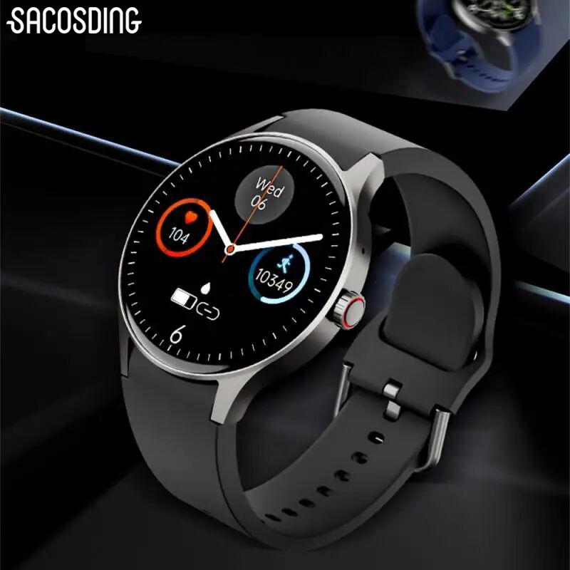 SACOSDING Smart Watch 1.43" AMOLED Screen Smartwatches Y80 Smart Watch Men Women Digital Wrist Watches Electronic Wristwatch Bluetooth Call Bracelet