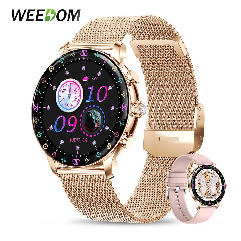 WEEDOM Bluetooth Call Smart Watch Women Custom Dial Watch Sport Fitness Bracelet Clock Fashion Lady Smartwatch For Android IOS