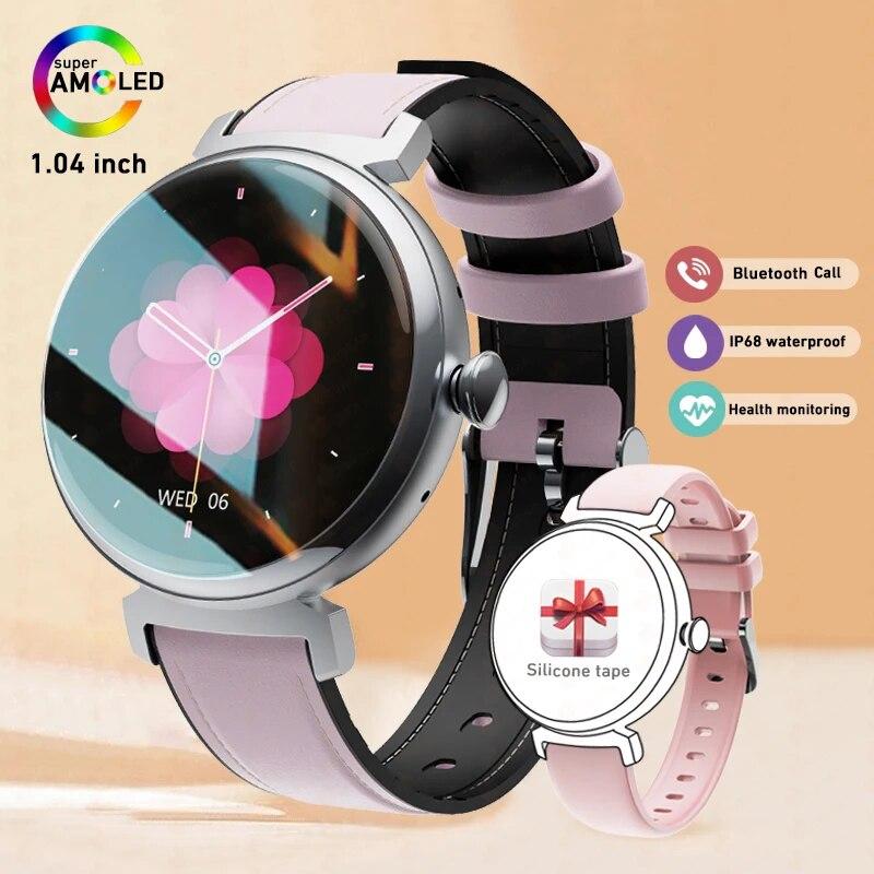 fashion smartwatch Smart Watch Women 1.04 Inch 454*454 HD Small Screen Watch Screen Always Show Time Bluetooth Call Rate Heart Smartwatch