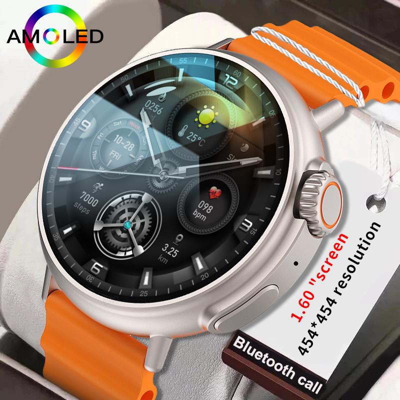 LIGE 2023 NFC Smart Watch Men 454*454 AMOLED Screen Wireless Charging Voice Assistant Bracelet Watches Woman Smartwatch Watch For Men