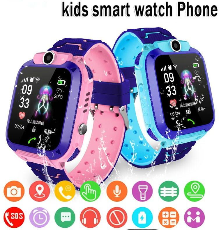 greentiger smart watch Q12 Kids Smart 2G Call Phone Watch Waterproof Mother Children LBS Monitor Boy Girls SOS Child Sports Digital Watches Tracker