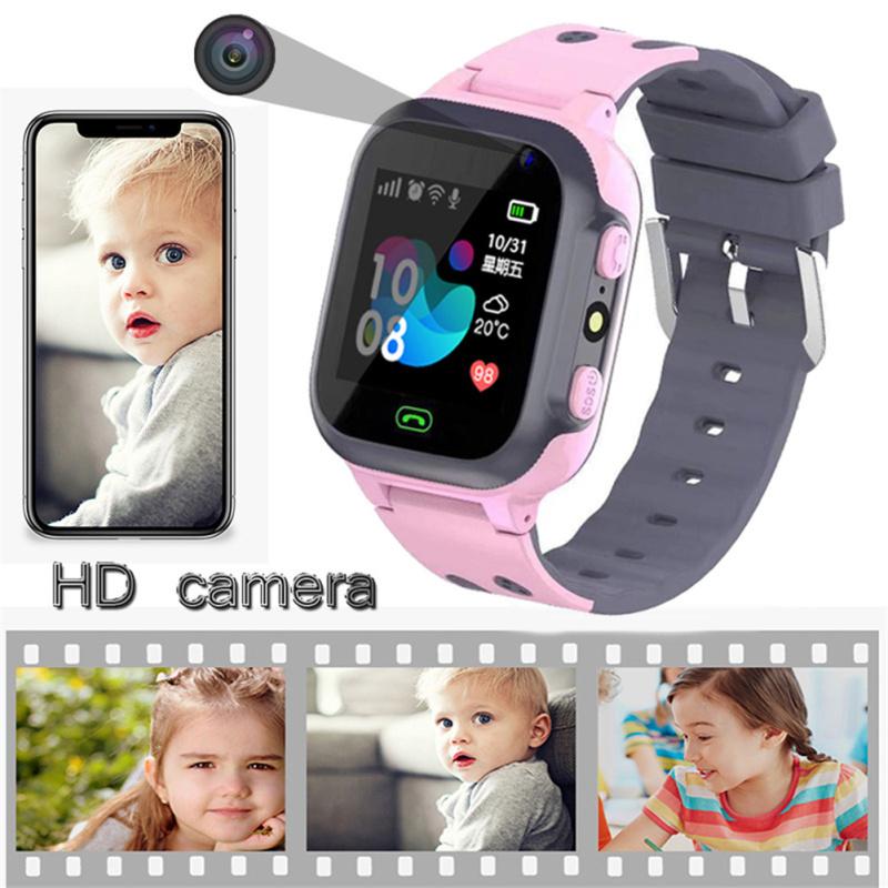Shuuzuug87 S1 Kids Smart Watch Sim Card Call Smartphone With Light Touch-screen Waterproof Watches English Version