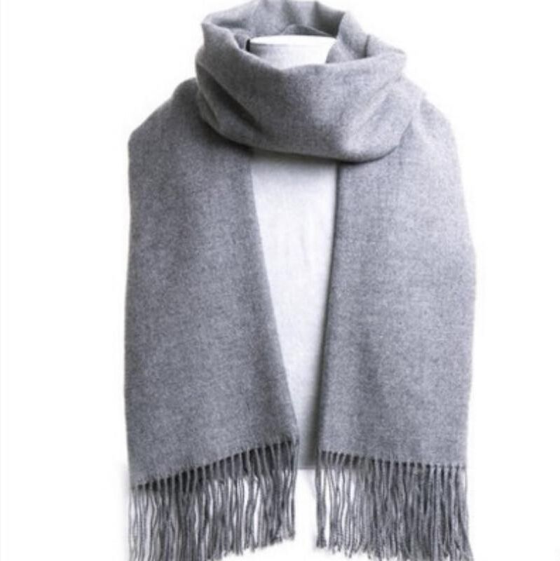 apparel accessory Men Cashmere Scarf Plain Pure Color Pashmina Shawls Scarves