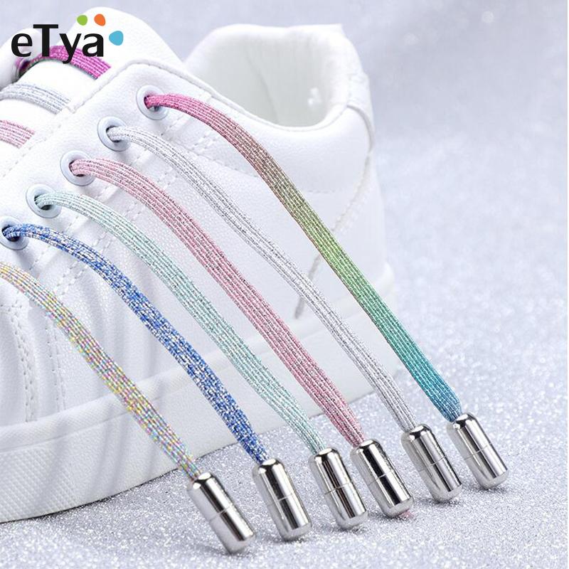 eTya Shoelaces For Sneakers  Special Creative Elastic Without Ties Laces For Shoes Kids Adult Unisex  Quick Locking Shoes Lace