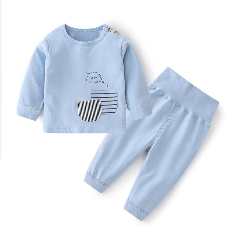 KIDDIEZOOM Children's Winter Clothing Baby Boy Set Autumn Newborn Underwear Set Cotton Baby Girls Pajamas Home Clothes