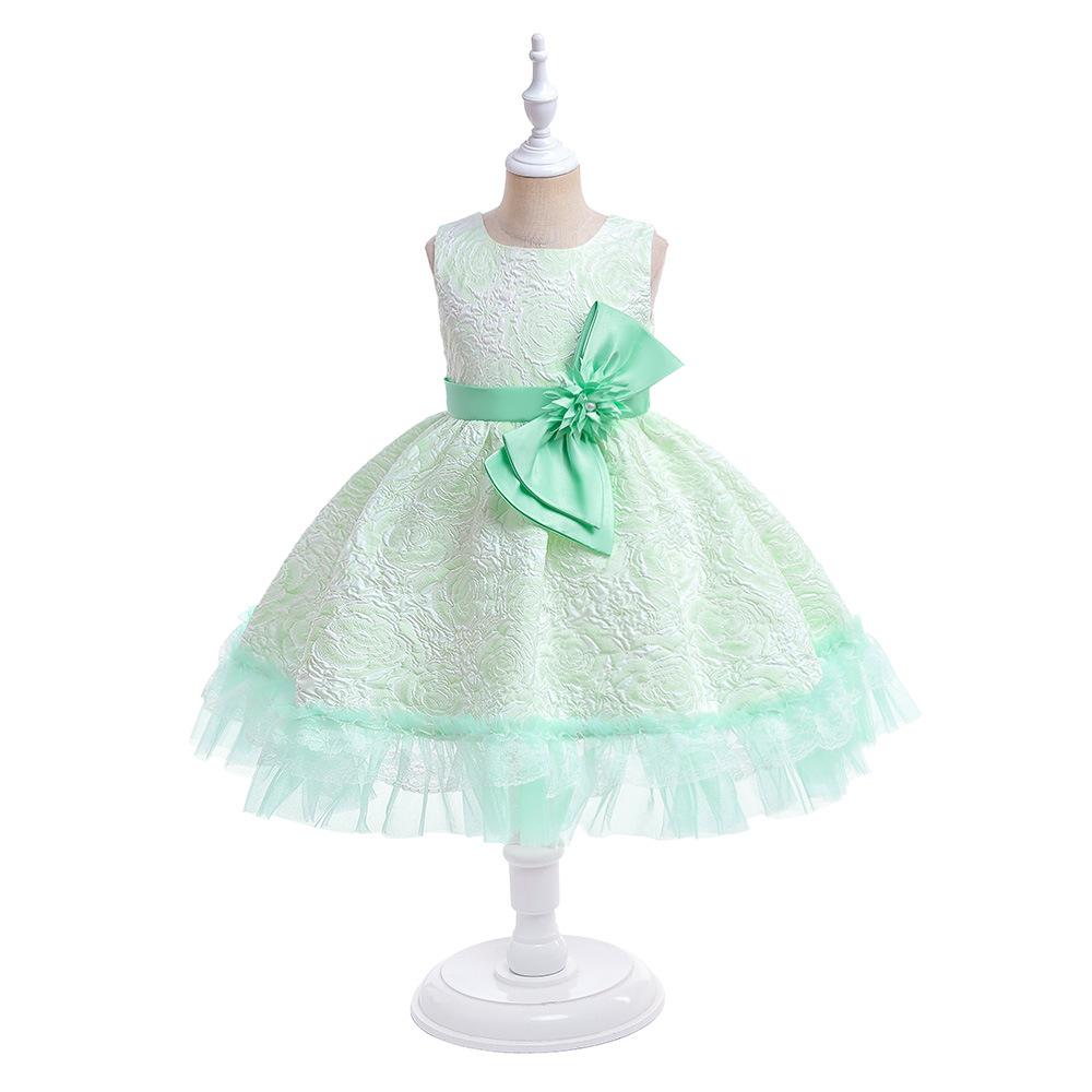 Baby Dress Clothing CO.Ltd 3-10 Years Kids Ceremony Princess Party Dress For Girls Embroidery Formal Prom Gown Girl Wdding Bridesmaid Dresses Children Summer Clothes