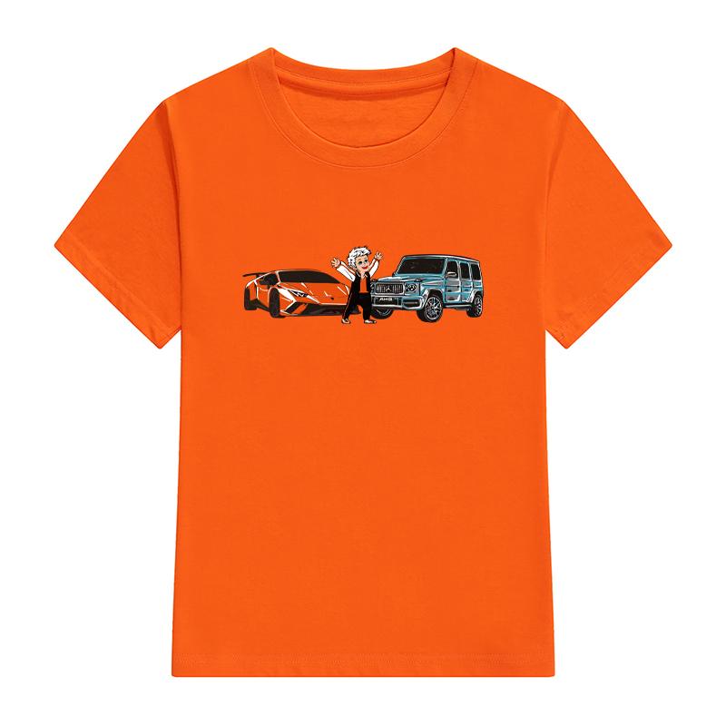 JIMU BONTIQUE Children's Merch A4 T Shirts Spring Summer Boy's Vlad A4 Print Clothing Girl's Fashion T-shirt Unisex Casual Tee Tops