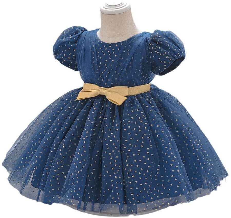 Baby Dress Clothing CO.Ltd Navy blue dress for Newborn Infant 1st Birthday Baptism Dresse Girls Short Sleeve Baby Clothes Lace Cute Kids Party Vestidos Children's Clothing