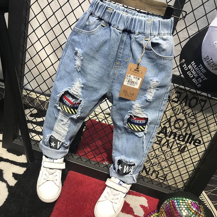 Molly Show Children's Casual Denim Pants Toddler Clothing Kids Pants Baby Boys Jeans Children Jeans For Baby Boys
