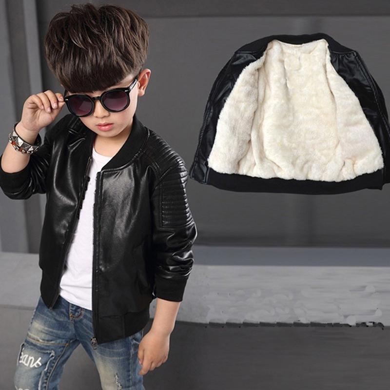 OMG Children's Clothing Plus Velvet Jacket Male Baby Korean Style Jacket Children Casual Handsome Shirt
