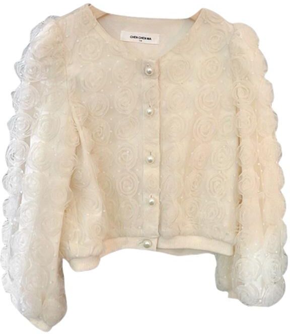 Sunshine kids clothing Children Girl's Temperament Mesh Fairy Tops Bottoming Shirt Cardigan Jacket