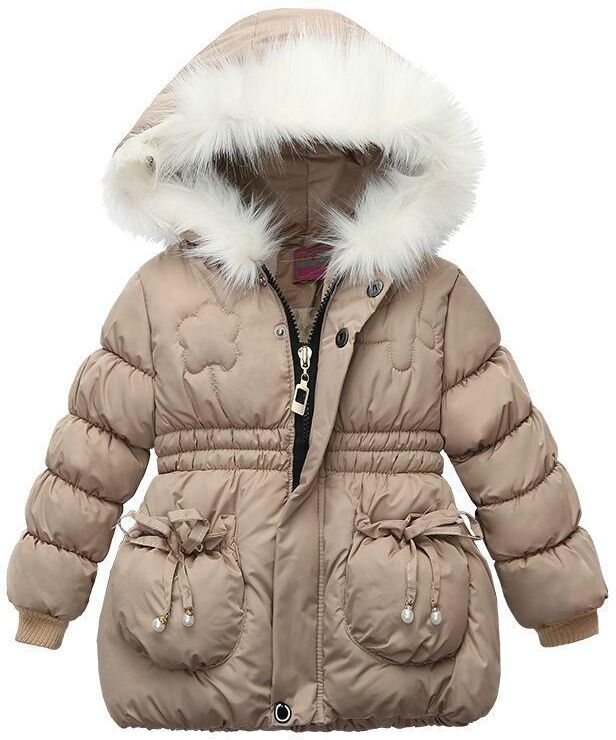 boho berry Girls Winter Jacket Children's Winter Coat Warm Clothing Kids Thick Cotton Coat