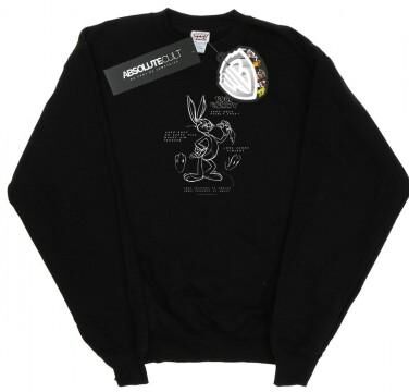 Looney Tunes Girls Bugs Bunny Drawing Instruction Sweatshirt