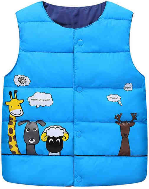 Sports outdoor mall Autumn Winter Children Down Cotton Vest Boys and Girls Vest Waistcoat Baby Cotton Top