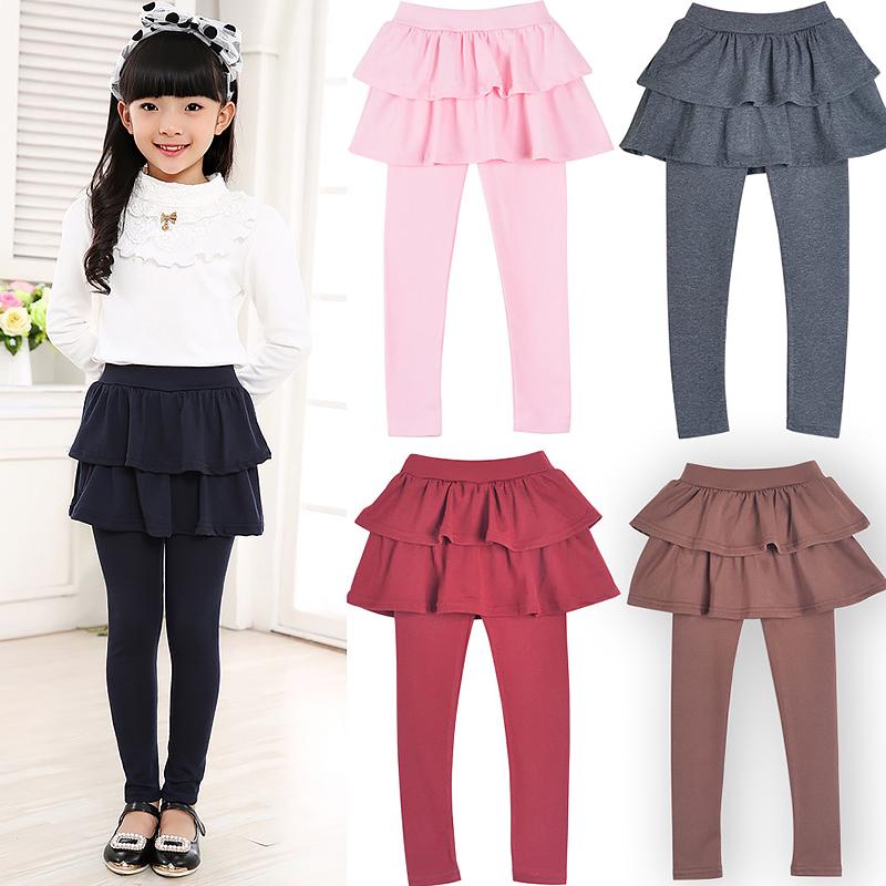 1N Accessories Girls Long Pants Kids False Skirt Baby Pants Trousers Soft Children Leggings