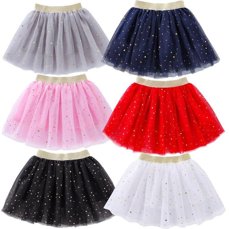 Happys baby Faldas Skirt Mesh Miniskirts Elastic Clothes Dance Party Girl Ballet Fashion Kids