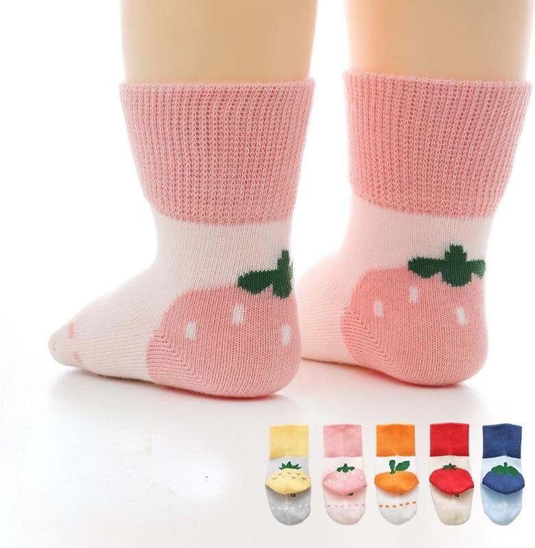 YEJET-Baby 1Pair Infant Baby Socks Baby Socks for Girls Soft Cotton Cartoon Cute Newborn Boy Toddler Floor Socks Baby Clothes Accessories