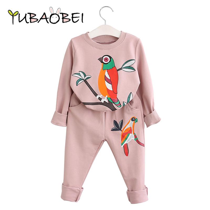 YUBAOBEI Girls Clothing Sets Autumn Spring Toddler Kids Tracksuit For Girl Suit Costumes Children Clothing