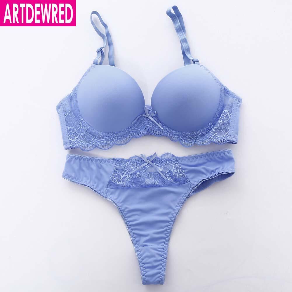 Artdewred Lingerie Artdewred Sexy Seamless One Piece Bras Brief Sets Underwear For Womens Ladies Push Up Bra Sets