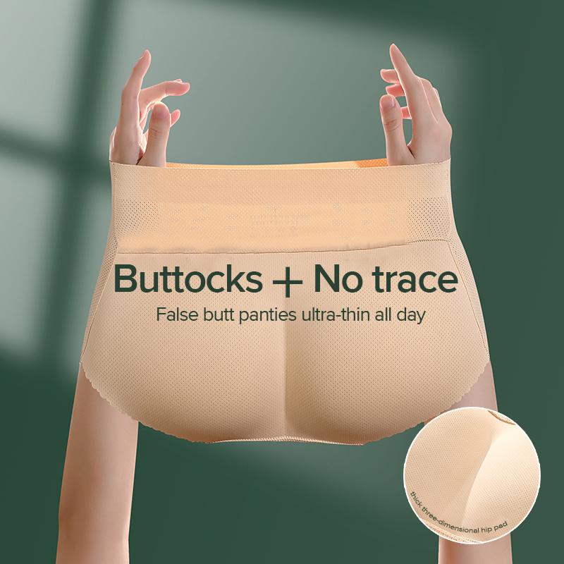 ECMLN Women Padded Push Up Panties Butt Lifter Shaper Fake Ass Buttocks Hip Pads Invisible Control Panties Briefs Underwear Lingerie