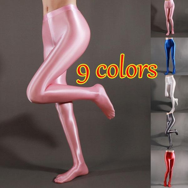 Clothing with accessories Women's Plus Size Opaque Elastic Pantyhose Shiny Stockings High Waist Tights Top Smooth Stockings