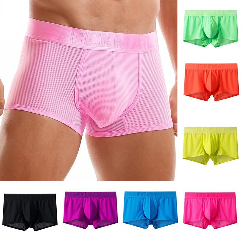 Apricot-Q Men's Boxer Panties Breathable Sweatpants Mesh Quick-drying underwear boxers Shorts