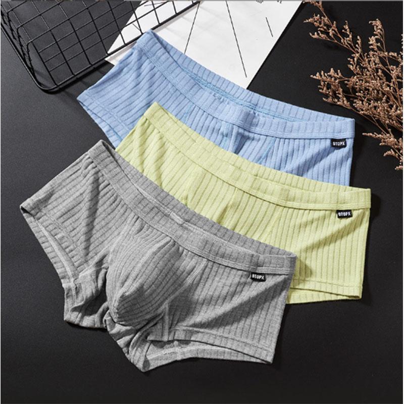 ESource Fashion Men's Breathable Underwear Underpants Briefs Boxer Shorts Solid Color Panties