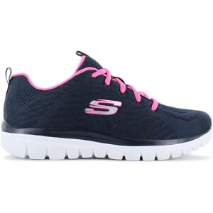 Skechers Graceful - Get Connected - Women Shoes Blue 12615-NVHP Sneakers Sport Shoes ORIGINAL