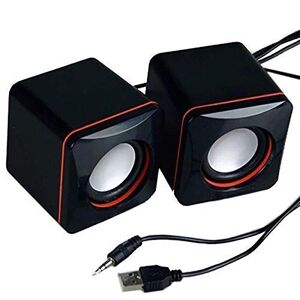 PLAYzh Portable Computer Speakers USB Powered Desktop Mini Speaker Bass Sound Music Player System Wired