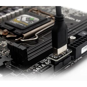 TOMTOP JMS Motherboard USB3.0 19PIN to Type-E 90degrees  Adapter Driver-free Converter High-speed Transmission Support Motherboard Expansion Card