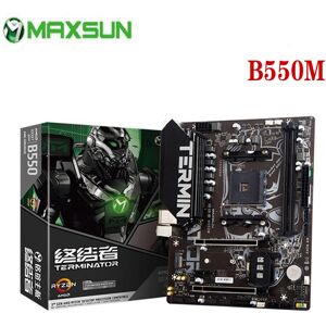 MAXSUN Terminator B550M AMD Gaming Motherboard USB3.1 M.2 Nvme Sata3 Supports R5 3600 CPU