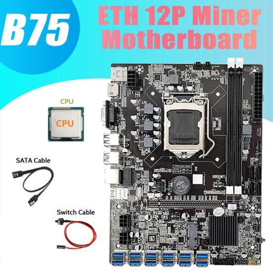 COOLMOON B75 Miner Motherboard Professional Wide Compatibility DDR3