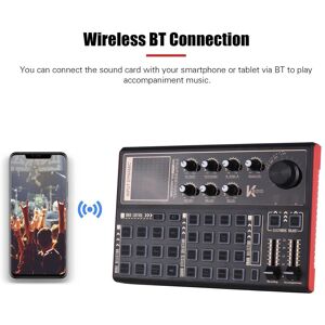 TOMTOP JMS SK300 Live Sound Card External Voice Changer Audio Mixer Builtin Rechargeable Battery Multiple