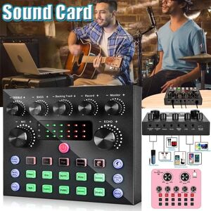 Global Coupon V8S Live Sound Card, Voice Changer Device for PS4/Xbox/Phone/iPad/Computer, Sound Card with More Sound Effect