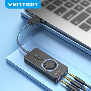 Vention Sound Card  USB Audio Interface External 3.5mm Audio Adapter Soundcard for Laptop PS4 Headset USB Sound Card