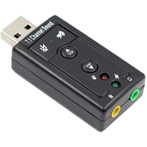 HOD Health&Home 7.1 External Usb Sound Card To Jack 3.5Mm Headphone Audio Adapter Microphone