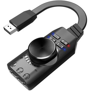 Memory Link GS3 7.1 Channel Sound Card Adapter External USB Audio 3.5mm Headset for PC