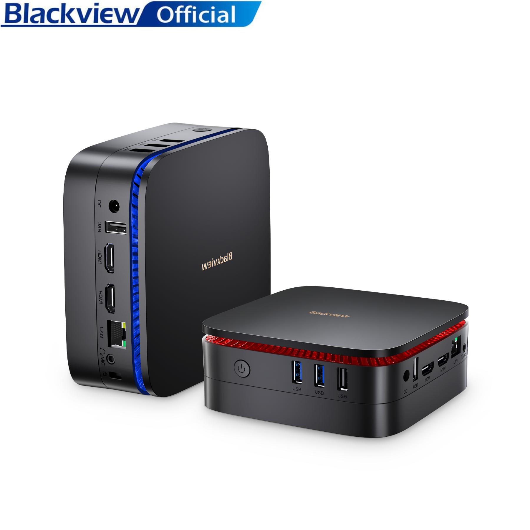 Blackview MP60 Windows 11 Intel 11th Gen N5095 Mini PC DDR4 16GB 512GB SSD Desktop Gaming Computer