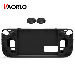 VAORLO Case For Steam Deck Game Console Soft Protective Shell Accessories Steam Deck TPU Case Shockproof Anti-drop Back Cover